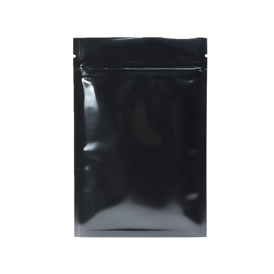 Glossy Black Mylar Foil Resealable Blind Bag Creation for TCG Small Accessories - Image 2 of 4