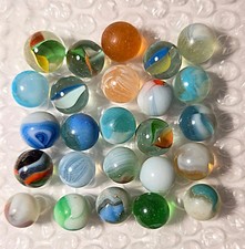 Vintage Marbles Mixed Lot of 25  7 