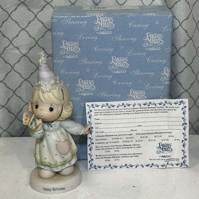 #ad Precious Moments quot;Wishing You a Blow Out Birthday quot; #680184 Girl Figurine w Box $25.50