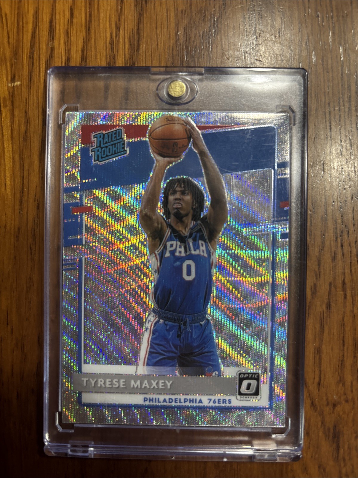 2020-21 Panini Donruss Optic - Rated Rookie Tyrese Maxey #171 Wave Prizm (RC)