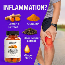 Turmeric Metabolism Gummies   Inflammatory  Energy Support Made in USA