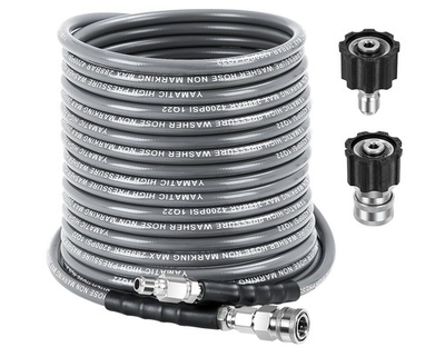 #ad 1 4quot; Pressure Washer Hose 100 FT with Stainless Steel Swivel 3 8quot;amp;M22 Quick C... $188.09