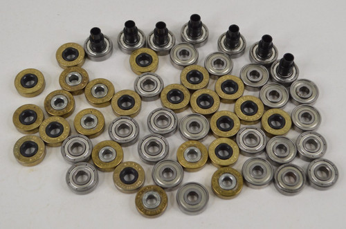 Lot of Used Roller & Inline Skate Wheel Bearings 7mm & 8mm Hartford Bevo S&S