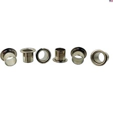 6pcs. 1/4" Nickel Press-Fit Tuner Bushings/Ferrules