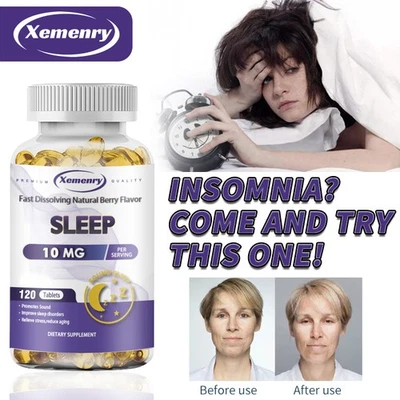 XEMENRY Sleep 10mg - Extra Strength Sleep Aid, Recovery, for Natural Sleep Support