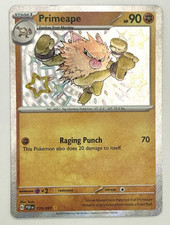 Pokémon TCG Primeape Card S&V Paldean Fates Shiny Rare 170/091 NM Condition