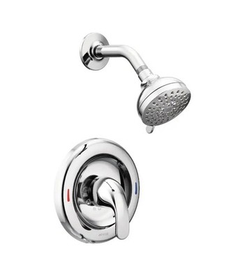 Moen 82604 Alder Posi-Temp Single Handle Pressure Balanced Shower Trim, Chrome