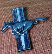 Vintage 1960's Ford Mustang Pony 3 Stripes Emblem Lot 885