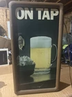 Vintage 1984 Miller High Life Beer  Lighted Rotating Motion Clock Sign Display