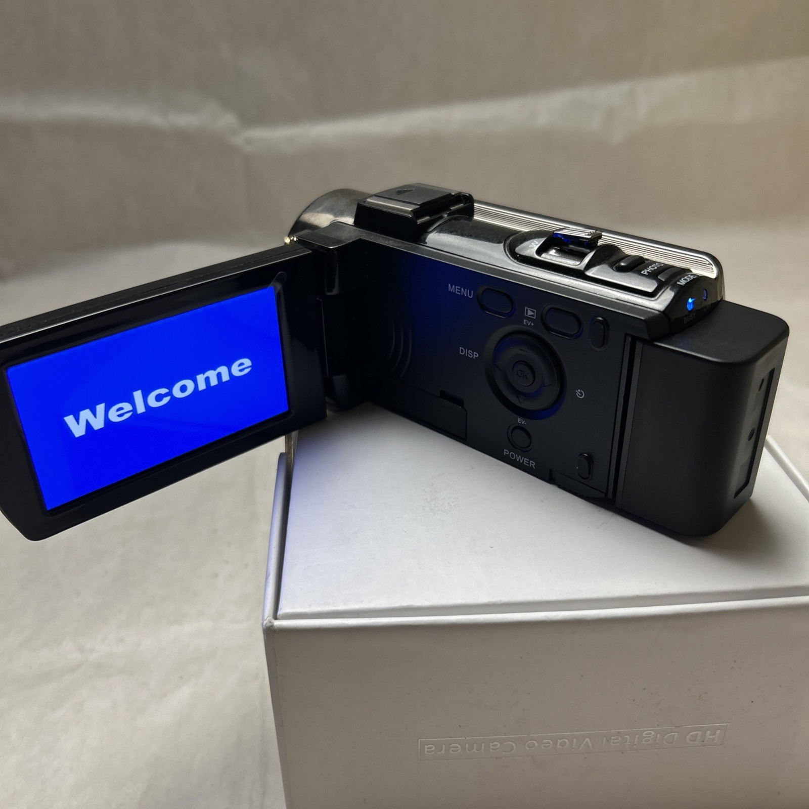 HD Digital Video Camera 1080P Model HDV 6045 with Amazon Basics Tripod