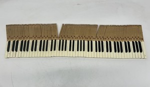 Set 88 Vtg Antique Salvaged Piano Keys White Black Wall Art Craft Sculpture J220