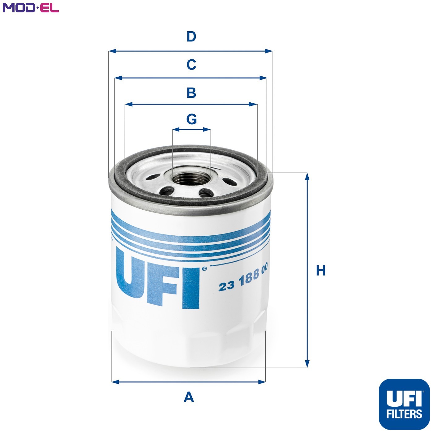 Ufi Filters Ufi 23.188.00 Oil Filter - Image 3