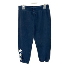 Polo Ralph Lauren Kids Navy Blue Star Terry Cloth Jogger Pants Size Large 12-14