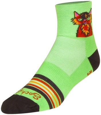 SockGuy Classic Cat Buzz Socks - 3'', Large/X-Large