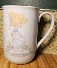 Vintage Precious Moments Porcelain Cup Sister 1989 Excellent Condition