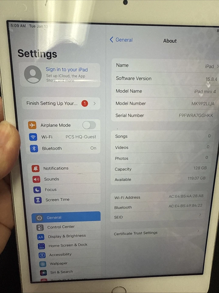 Apple iPad Mini 4-го поколения Wi-Fi 128 ГБ серебристый - Изображение 3 из 4