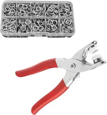 ,9.5MM of Metal snap Buttons with Fastener Pliers Tool kit,Snap Button Kit Perfe