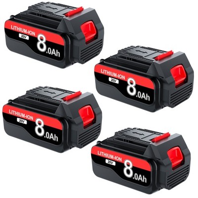 1-4Pack 8.0AH 20V For Black Decker Max Lithium Battery Charger LBXR20 LB20