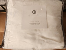 Hotel Collection Supima  Cotton 680 tc  Cal king sheet set  White  MSRP $500