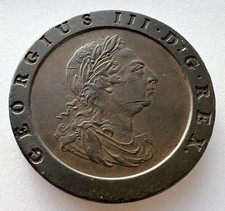 1797 Cartwheel Twopence - George III British Copper Coin*725
