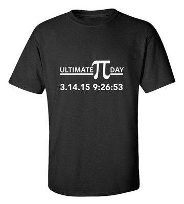 Pi Day T-Shirt Funny Math Nerd Cotton Tee March 14 Gift