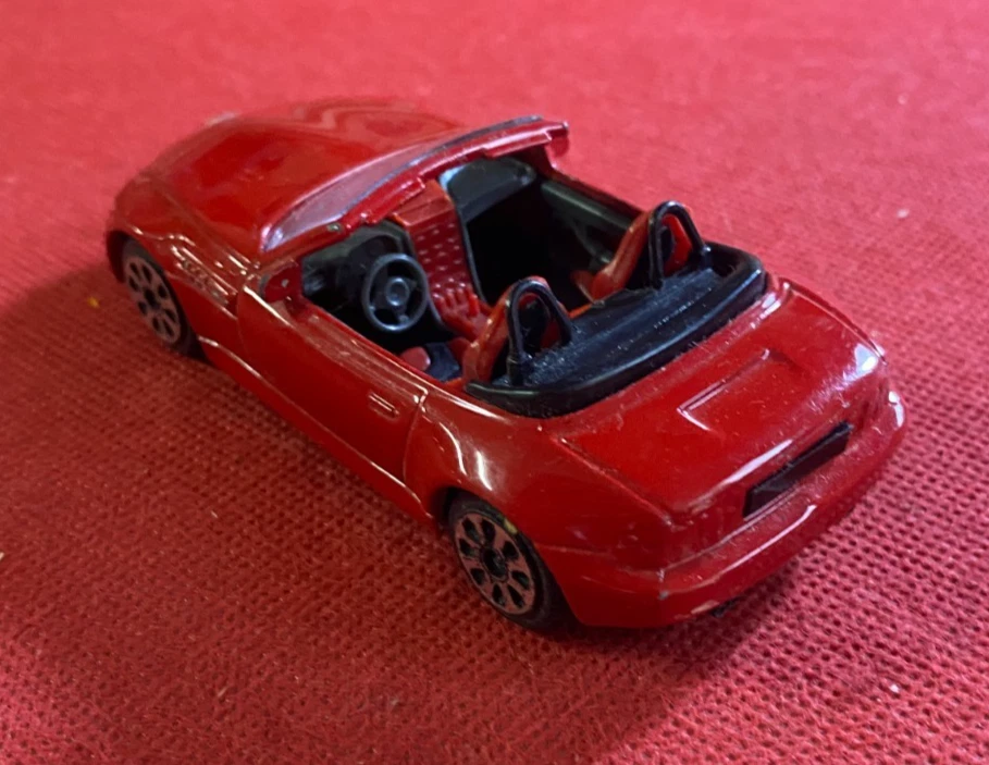 BBURAGO Modellino Auto BWW M ROADSTER Metallo Rosso 1:43 - Immagine 2 di 3