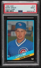 1988 CMC AAA Mark Grace #89 PSA 9 MINT Rookie RC