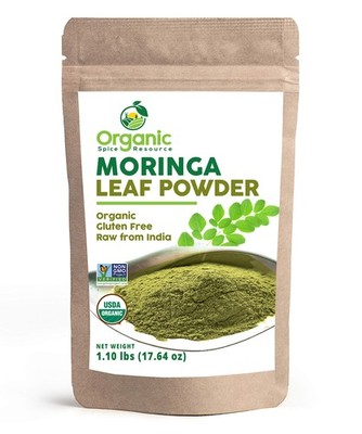 Organic Moringa Powder  1.10 lbs 17.64 oz | USDA Organics, NonGMO, Kosher, Ha...