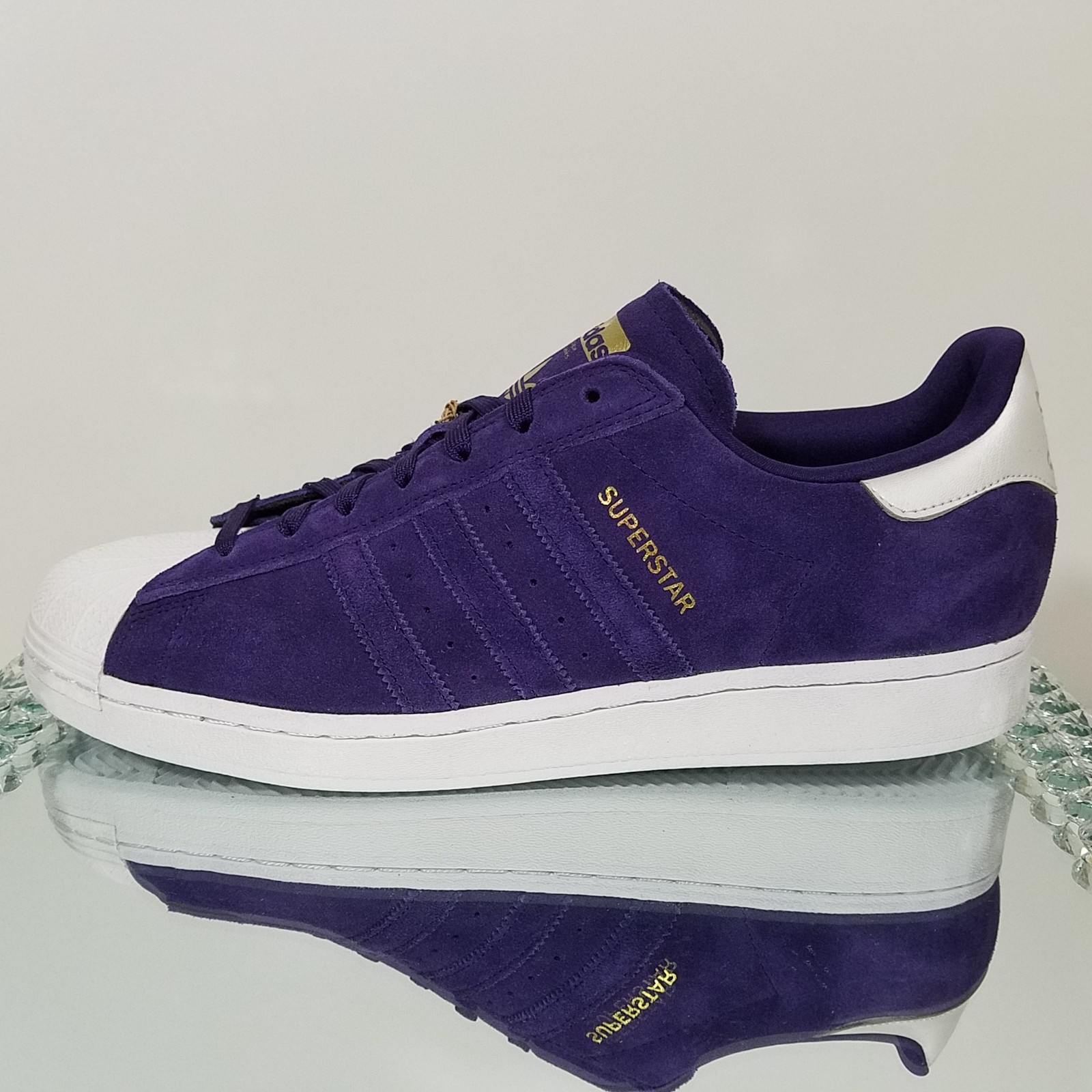 SAOLA Adidas Superstar ADV "Collegiate Purple G Metallic" Uomo 11.5 IE6578 Nuove con etichette