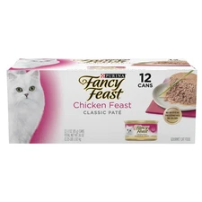 Fancy Feast Classic Pate Kitten Wet Food - Chicken, 3oz Cans, 12 Pack