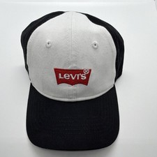 Levi's Toddler Boys Baseball Cap Black White Cotton Adjustable Logo