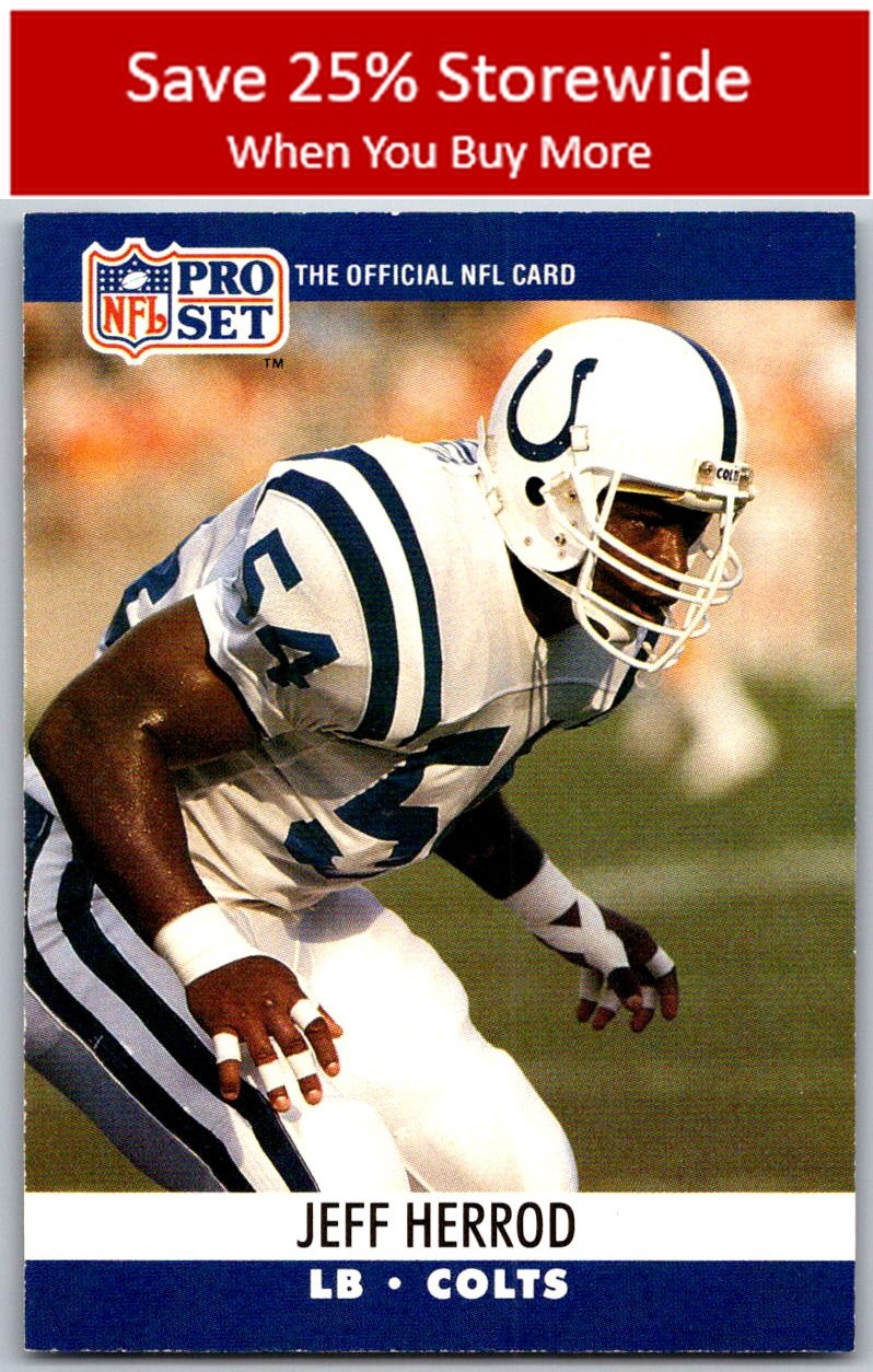 Jeff Herrod RC 1990 Pro Set #524 Indianapolis Colts
