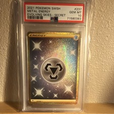 Pokemon TCG 2021 SWSH07 Evolving Skies Metal Energy Secret 237/203 PSA 10 on eBay
