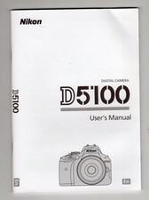 Nikon D5100 DSLR Camera Genuine Instruction Manual / User Guide In English