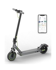Dual Suspension Electric Scooter - 8.5" Solid Tires, 350W Motor, Up to 19 MPH...