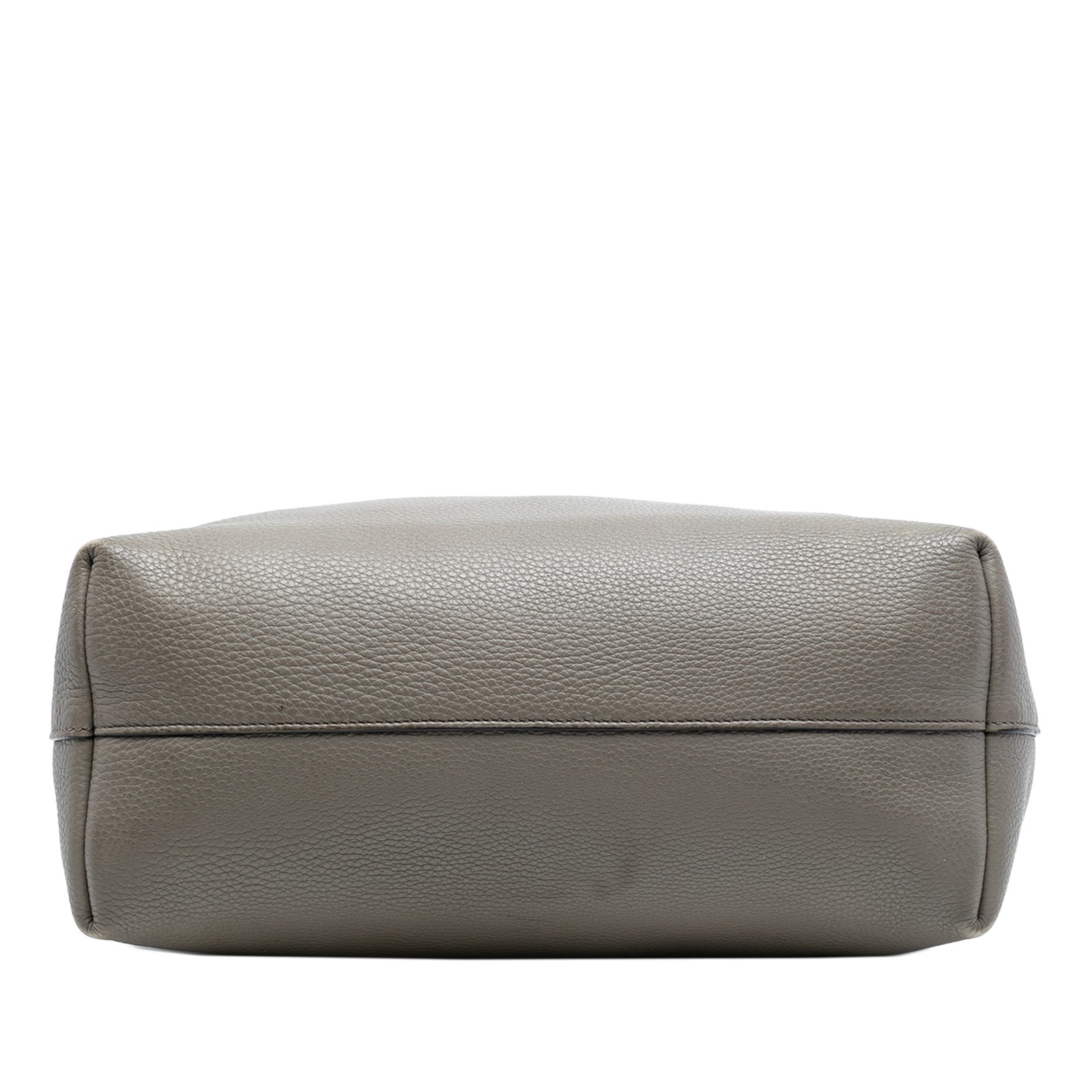 Authenticated Prada Vitello Daino Open Convertible Tote Gray thumbnail 3