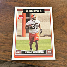 Topps 2006 Jerome Harrison #376 Cleveland Browns Football NFL Rookie Card. rookie card picture
