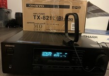 WORKING Original Box Manual Onkyo TX 8211 Stereo Receiver FM AM Antenna Black
