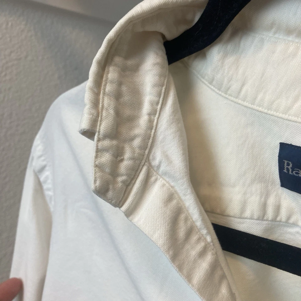 Ralph Lauren Cream Linen-Blend Long Sleeve 34/35 - Image 4 of 4