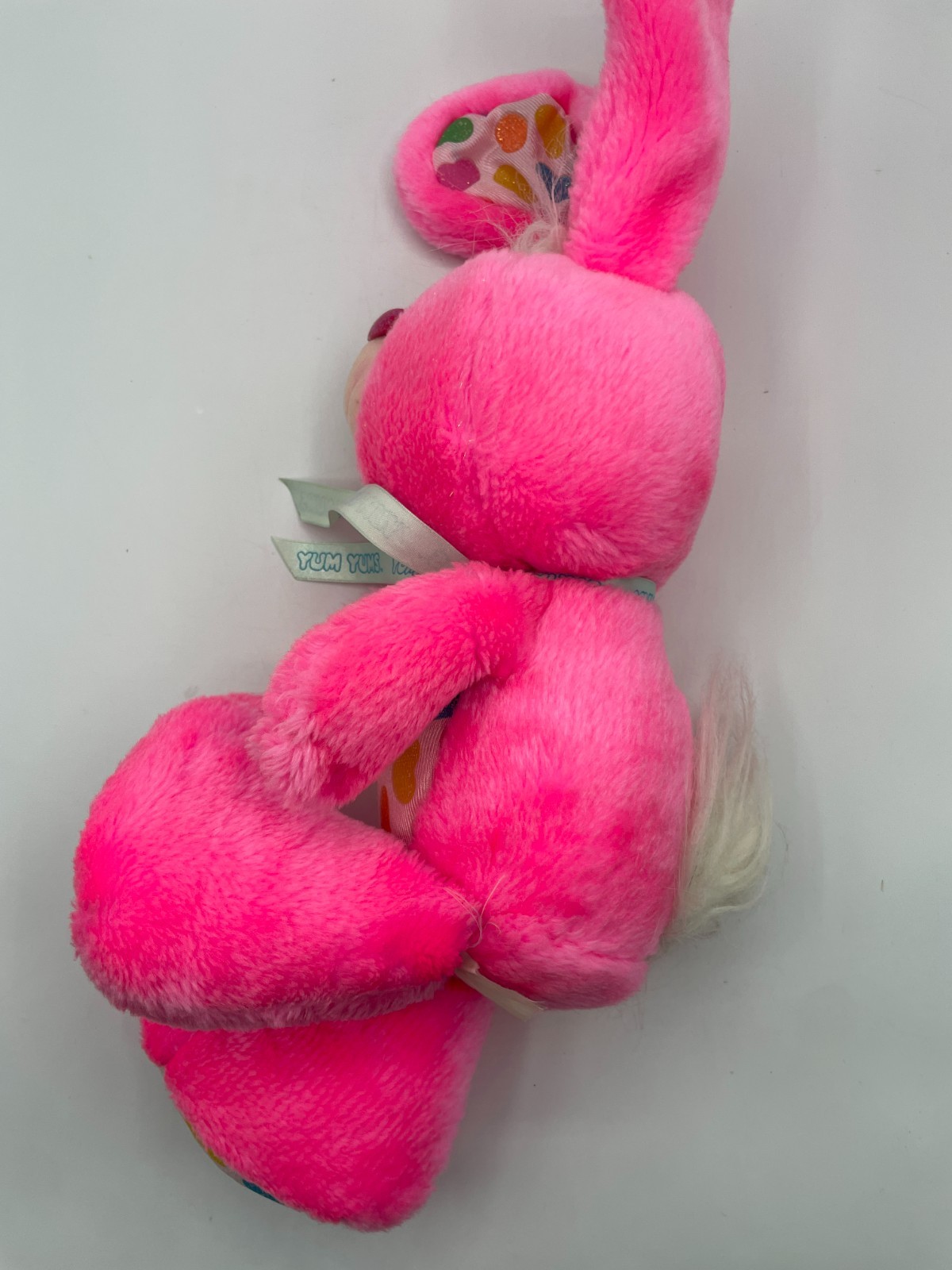 Kenner Yum Yums Pink Bunny Plush 13” Jellybean Ears Vintage Hallmark 1989 Eggs