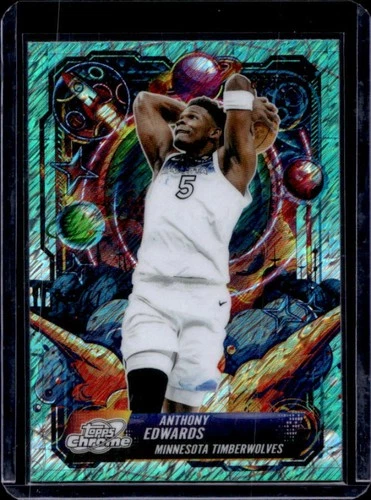 2025 Topps Cosmic Chrome Anthony Edwards Refractor (RAW)