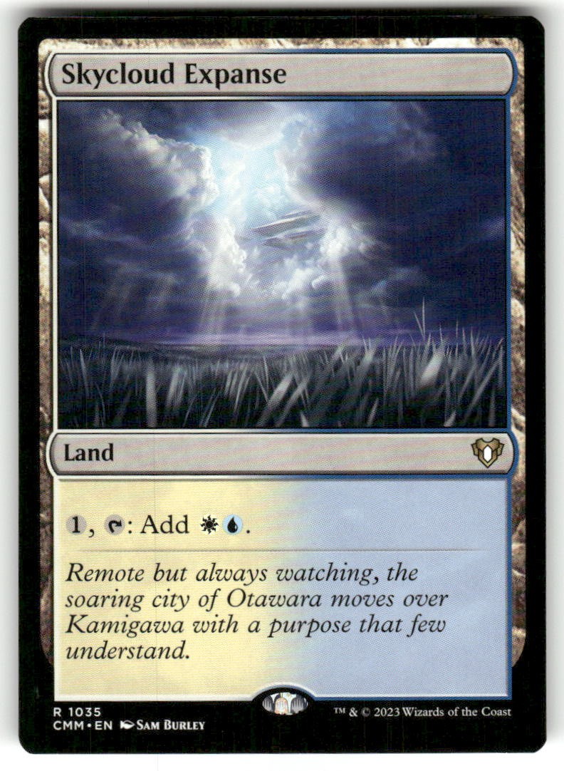 Skycloud Expanse 1035 Rare Commander Masters Magic: The Gathering Near Mint