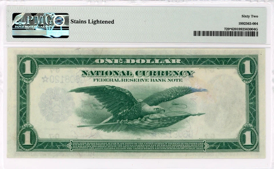 1918-$1 CHICAGO Federal Reserve *Star* Banknote ~PMG 62 ~Fr. 729*~ Only 1 Finer - Image 2 of 2