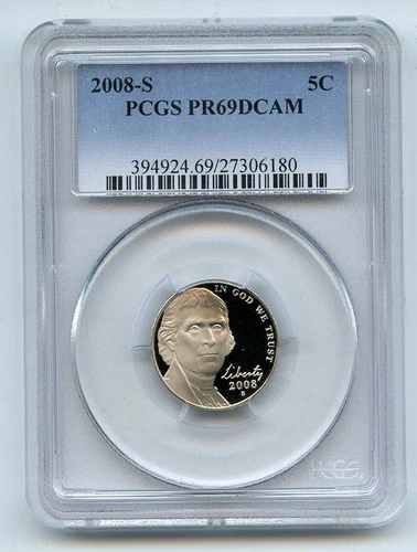 2008-S Jefferson Nickel Proof — photo from another recent sale