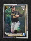 Paul Skenes (2 CARDS) - 2024 Bowman Chrome ROOKIE MOJO REFRACTOR & Base Chrome
