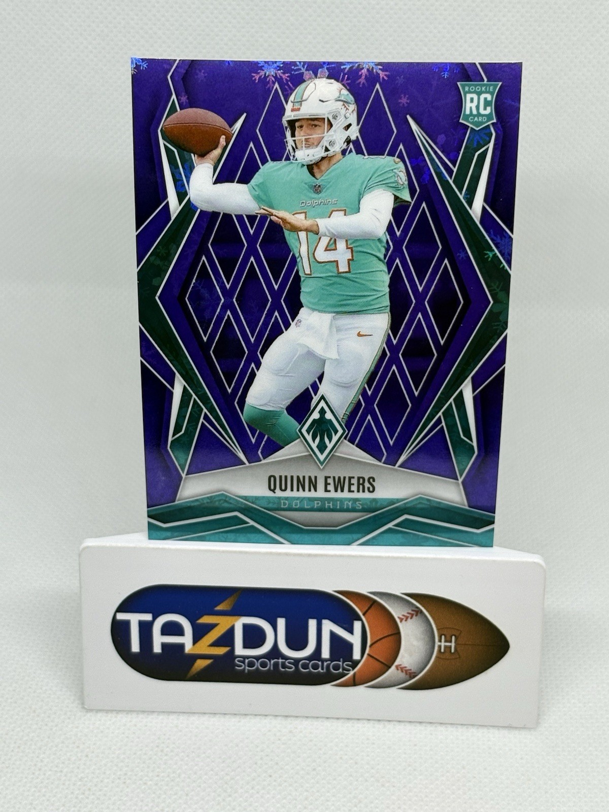 2025 Panini Phoenix Quinn Ewers Rookie #159 Purple Winter #025/249 Dolphins