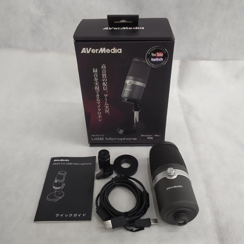 AVerMedia AM310 USB Condenser Microphone Used
