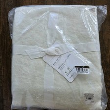 Pottery Barn Belgian Flax Linen Duvet Cover Classic Ivory King New