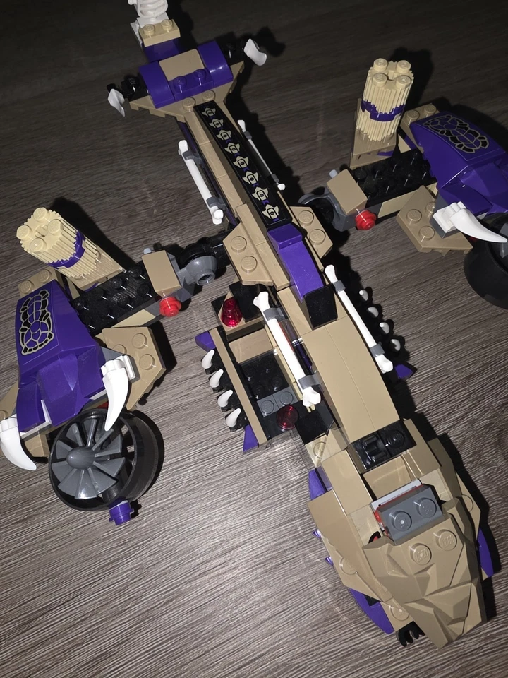 LEGO Ninjago Vehículo Helicóptero Serpiente Bronceado/Púrpura Preconstruido -... Foto 3 de 4