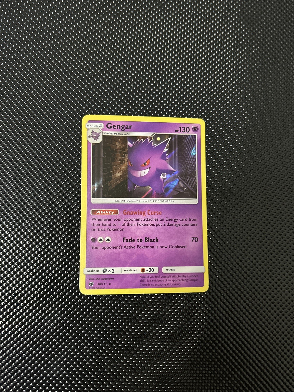 Gengar 38/111 Sm-Crimson Invasion Holo